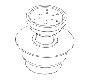 Model Floor Drain, Architectural Non-Seismic