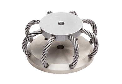 Model CA Circular Aluminum Arch Wire Rope Isolator, Wall Mounted Non-Seismic