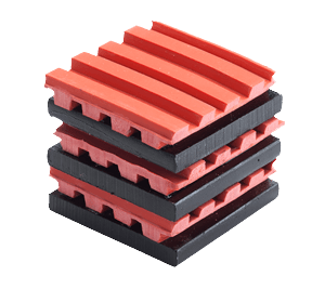 Model Multiple Layer Pads, Neoprene/Elastomeric Floor Mounted Non-Seismic