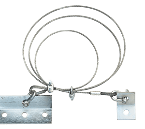 Model SCR Seismic Cable Restraint Kit, Ceiling Suspended Mounted Seismic