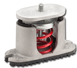 Model CAL Aluminum Housed Isolators, Spring Floor Mounted Non-Seismic